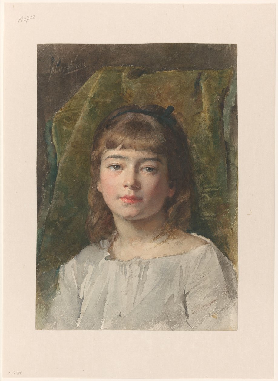 Portret nieznanej dziewczyny autorstwa Nicolaas van der Waay