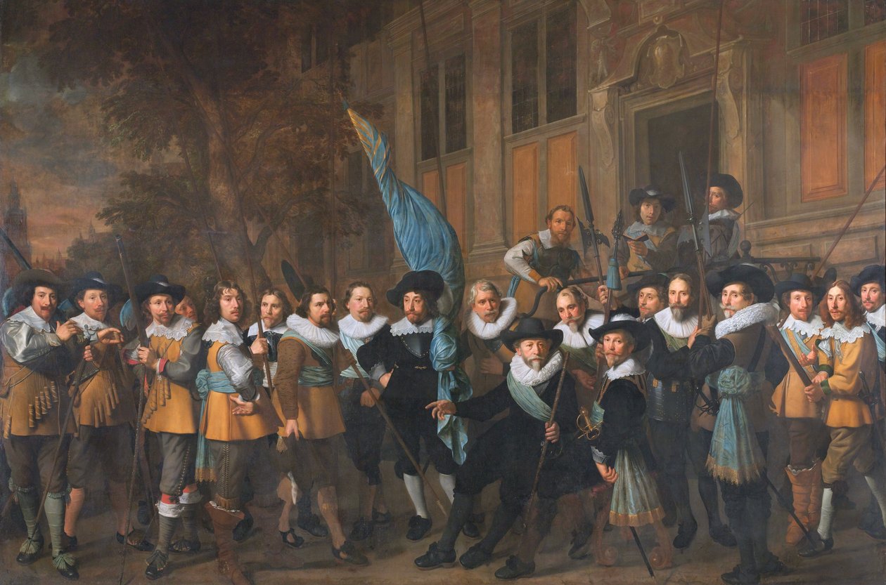 Gwardia Obywatelska z kompanii kpt. Jana Claesza Vlooswijcka autorstwa Nicolaes Eliaszoon Pickenoy