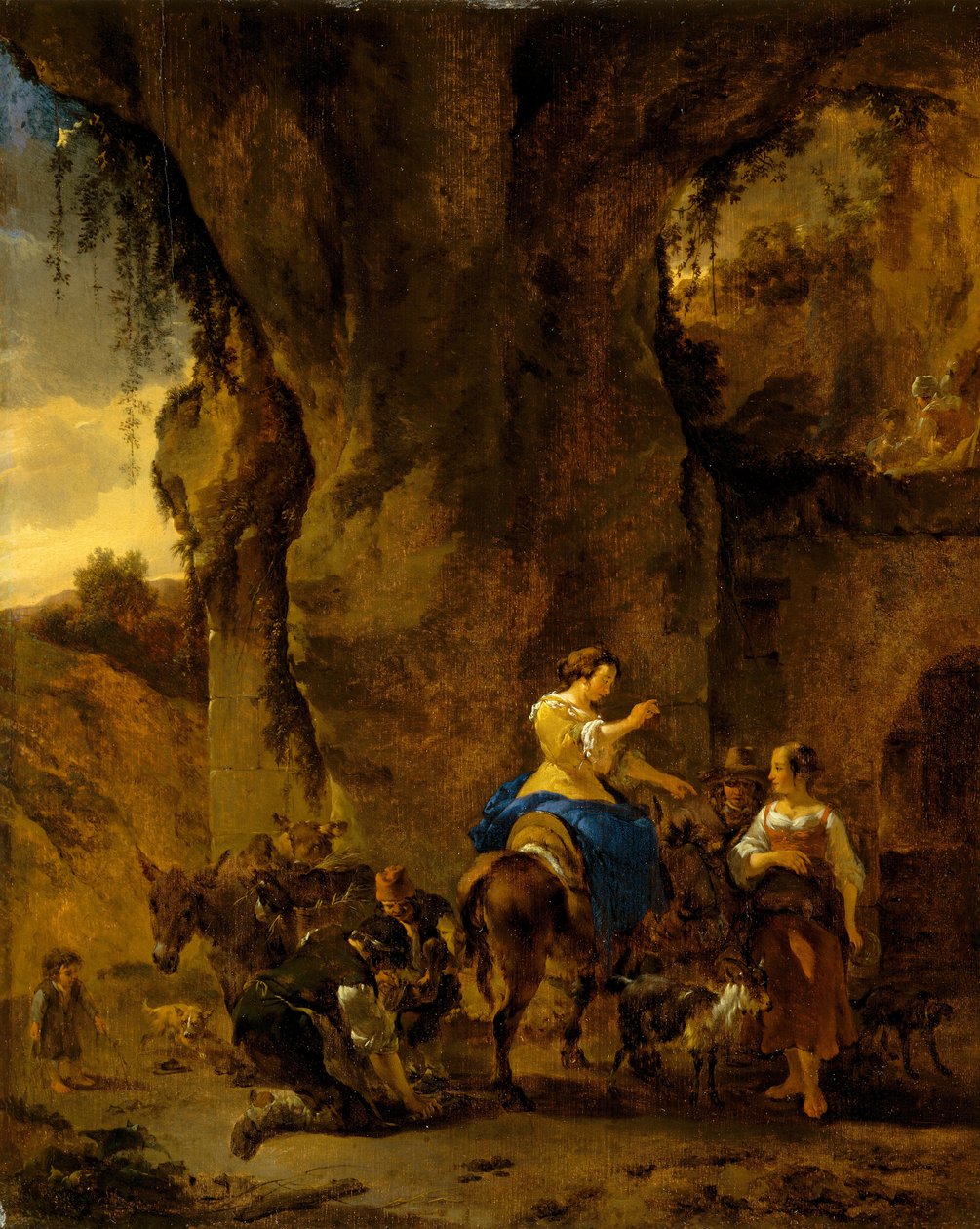Wiejski Kowal, początek lat 60. XVII w. (olej na desce dębowej) autorstwa Nicolaes Pietersz. Berchem