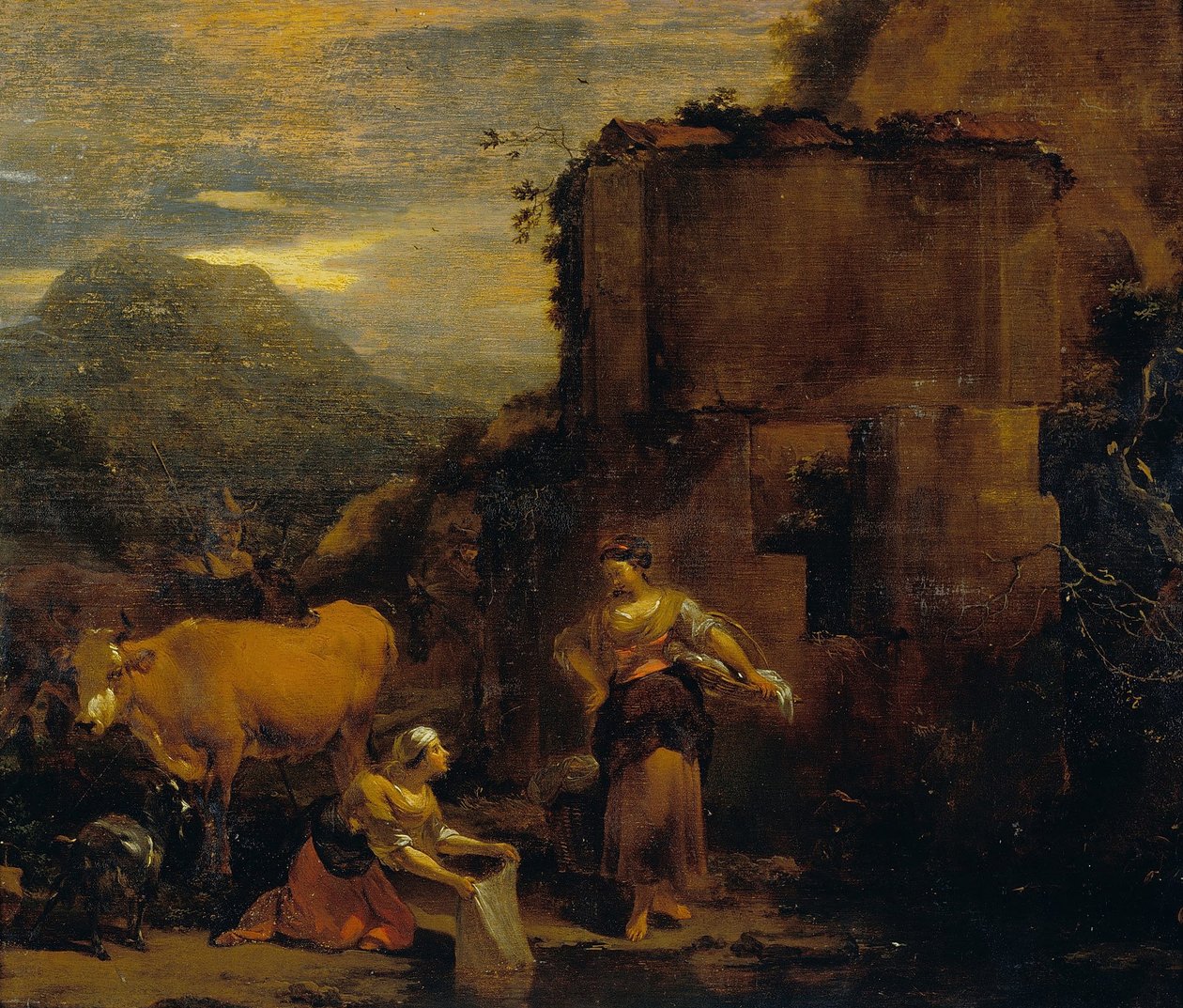Praczki autorstwa Nicolaes Pietersz. Berchem