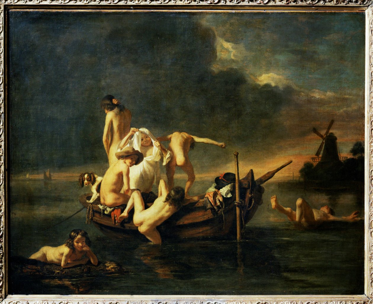 La Beignade - Kąpiel ... autorstwa Nicolaes (follower of) Maes