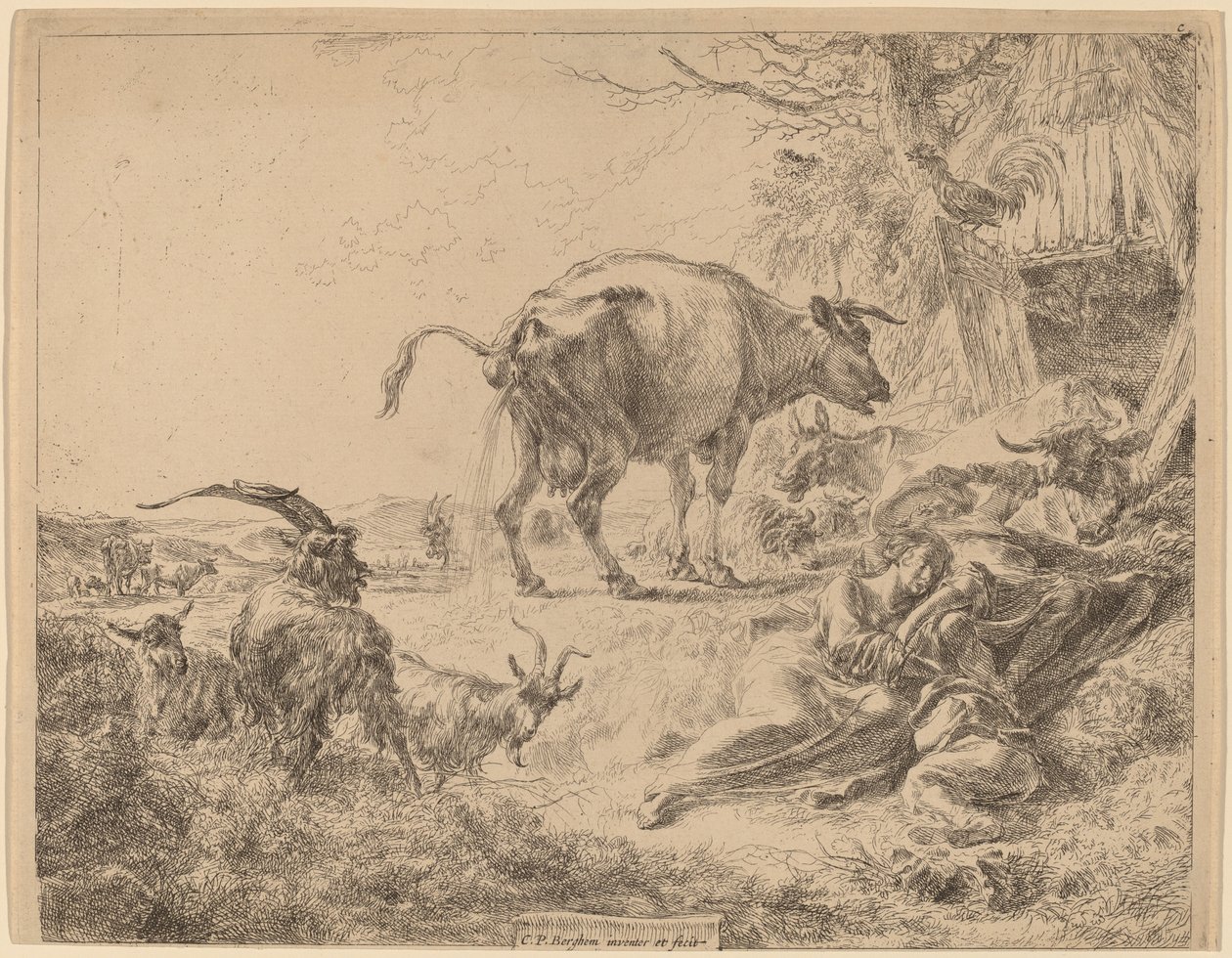Krowa Sika. autorstwa Nicolaes Berchem