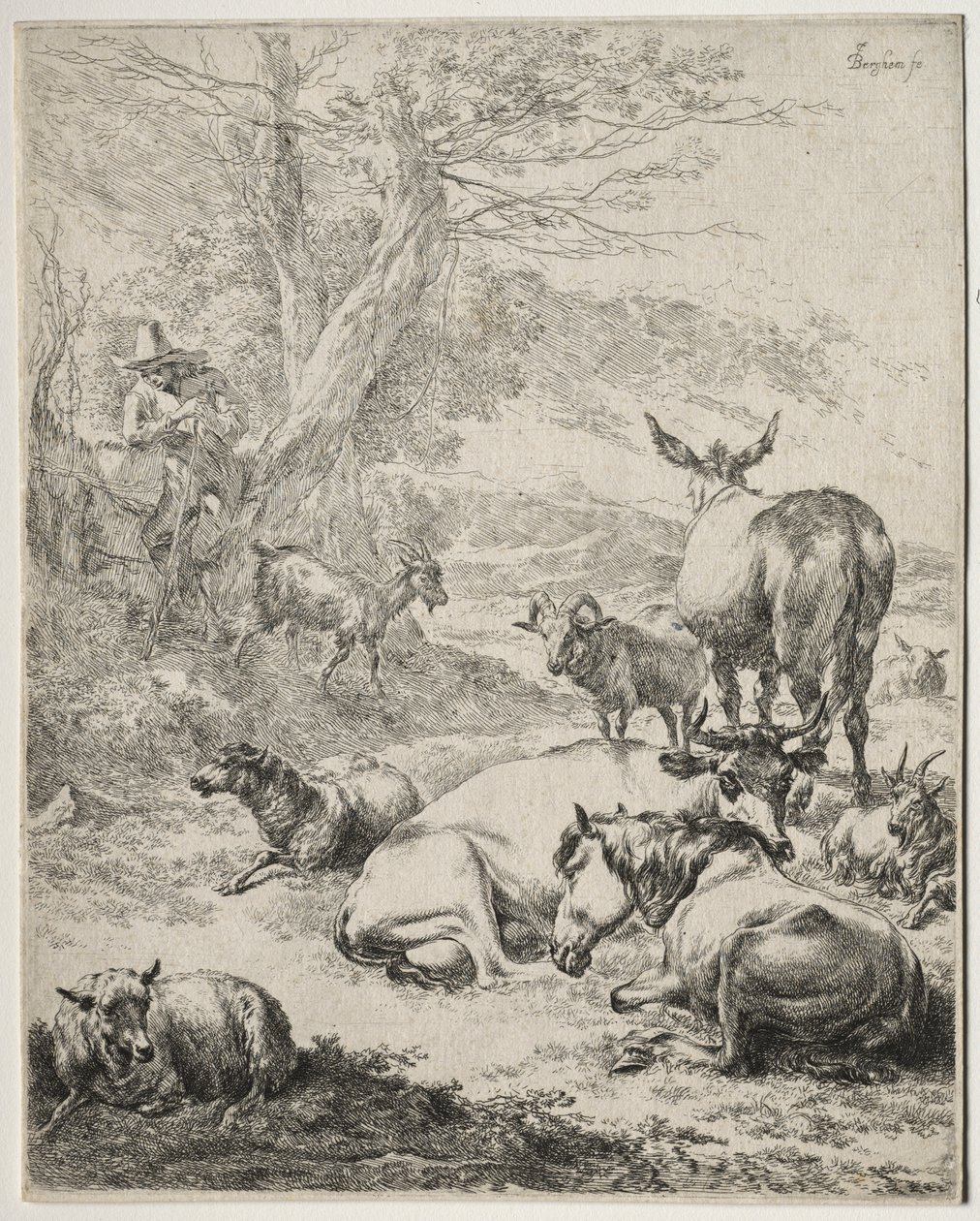 Stado w spoczynku autorstwa Nicolaes Berchem