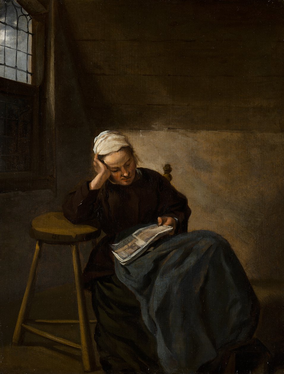 Dziewczyna czytająca, c.1660 autorstwa Nicolaes Hals