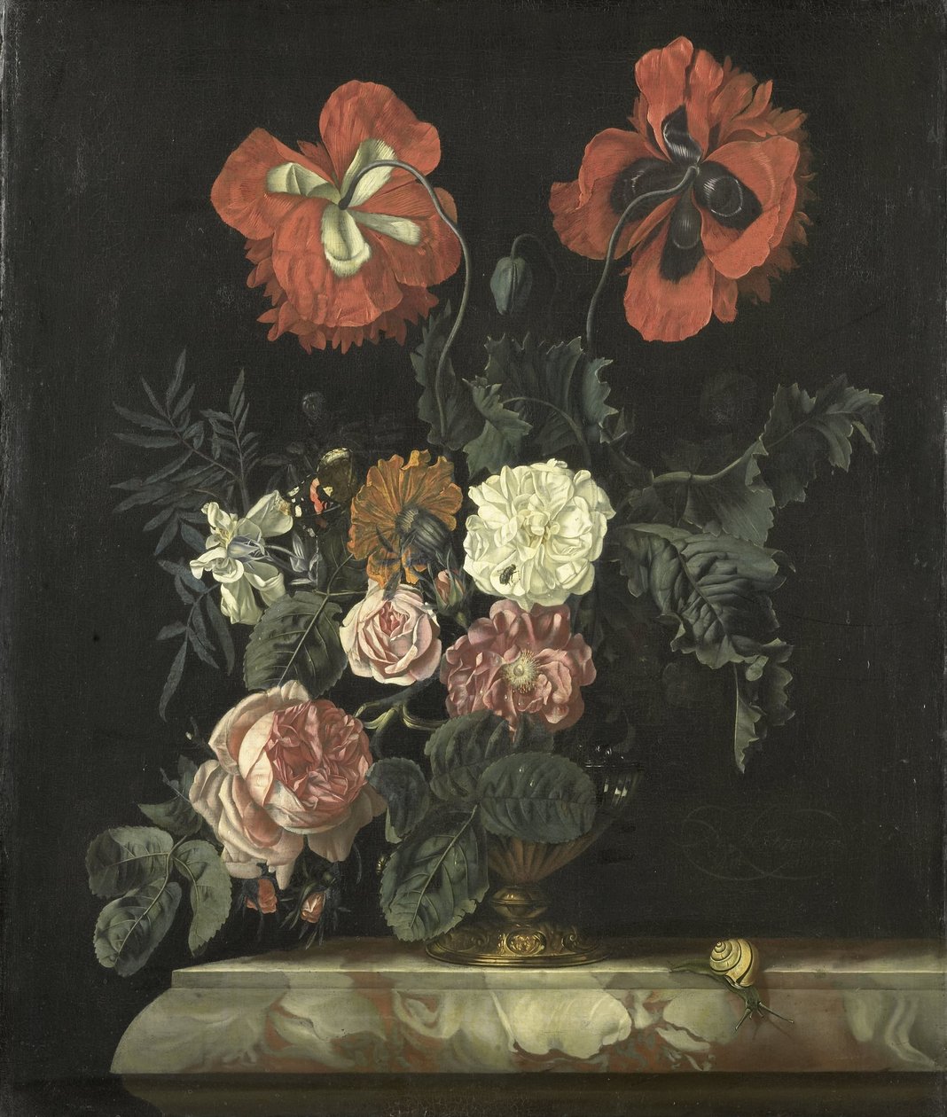 Martwa natura z kwiatami autorstwa Nicolaes Lachtropius