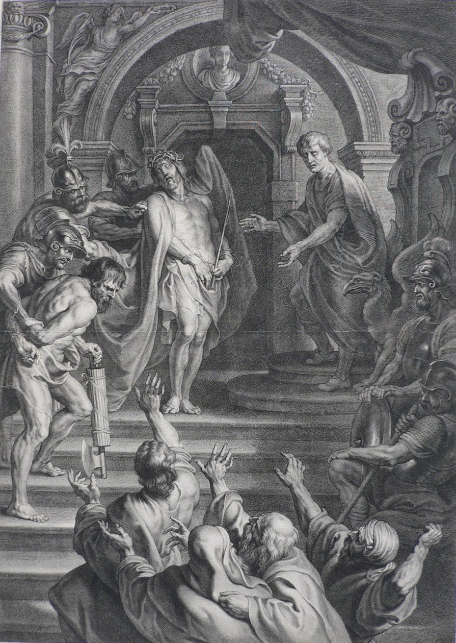 Ecce Homo, według Petera Paula Rubensa autorstwa Nicolaes Lauwers