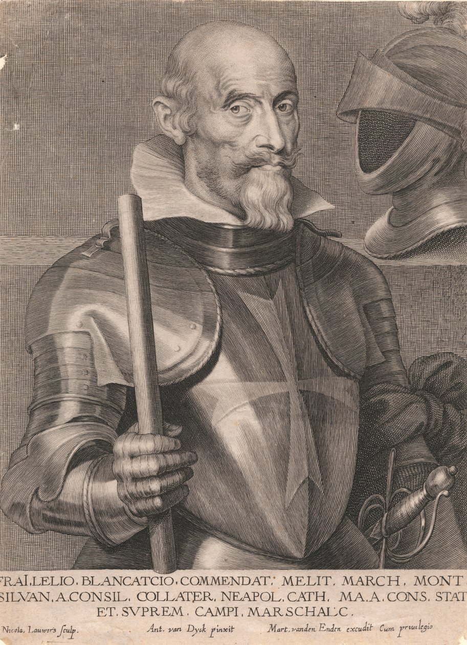 bracia Lelio Blancatcio, komendant. Merlit March, Mont. Borowy Rada pobocznie Neapol kat. Mama. A. Cons. Stoi i Najwyższy Fields, marszałek autorstwa Nicolaes Lauwers
