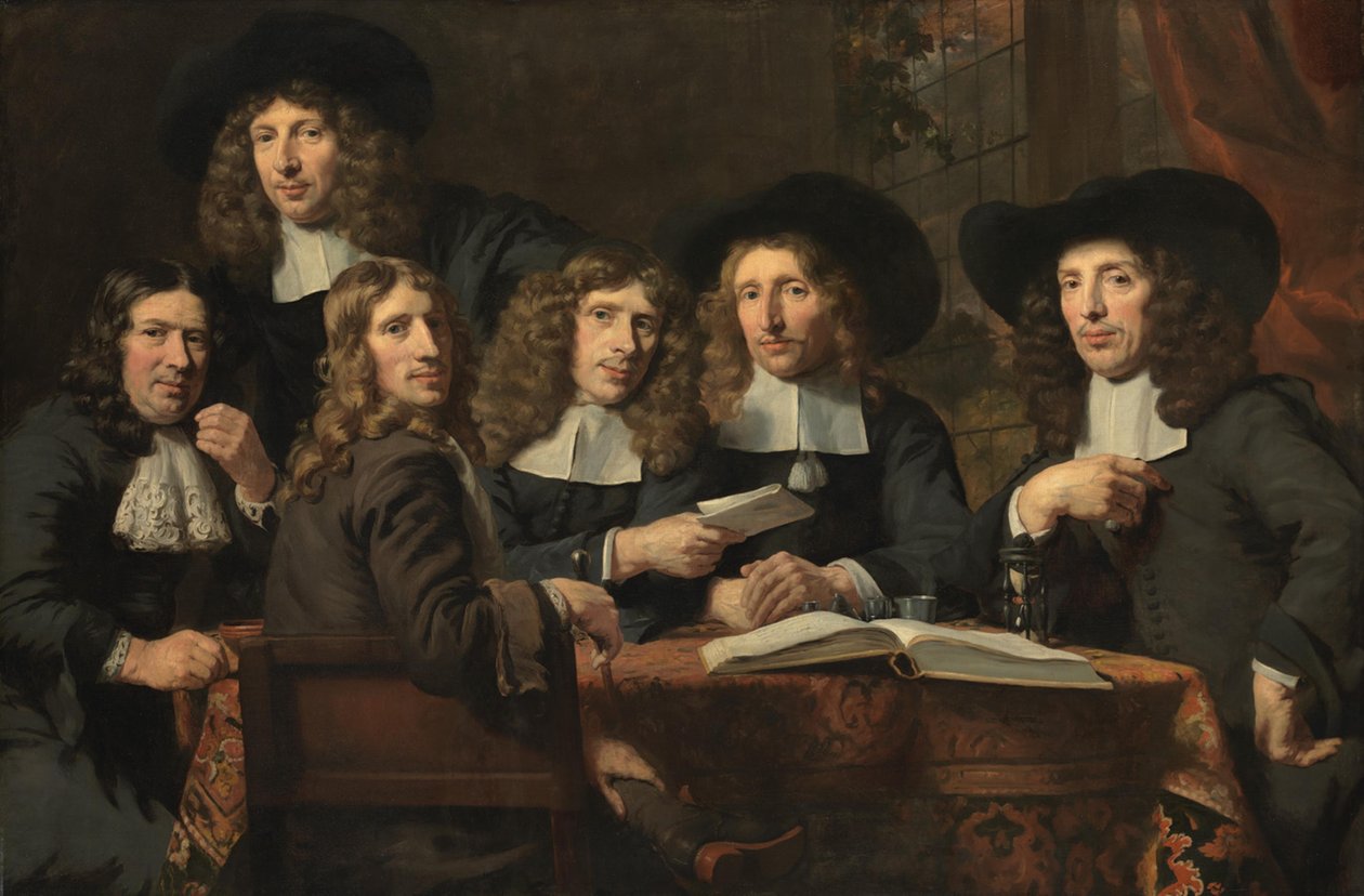 Zwierzchnicy amsterdamskiego cechu chirurgów autorstwa Nicolaes Maes
