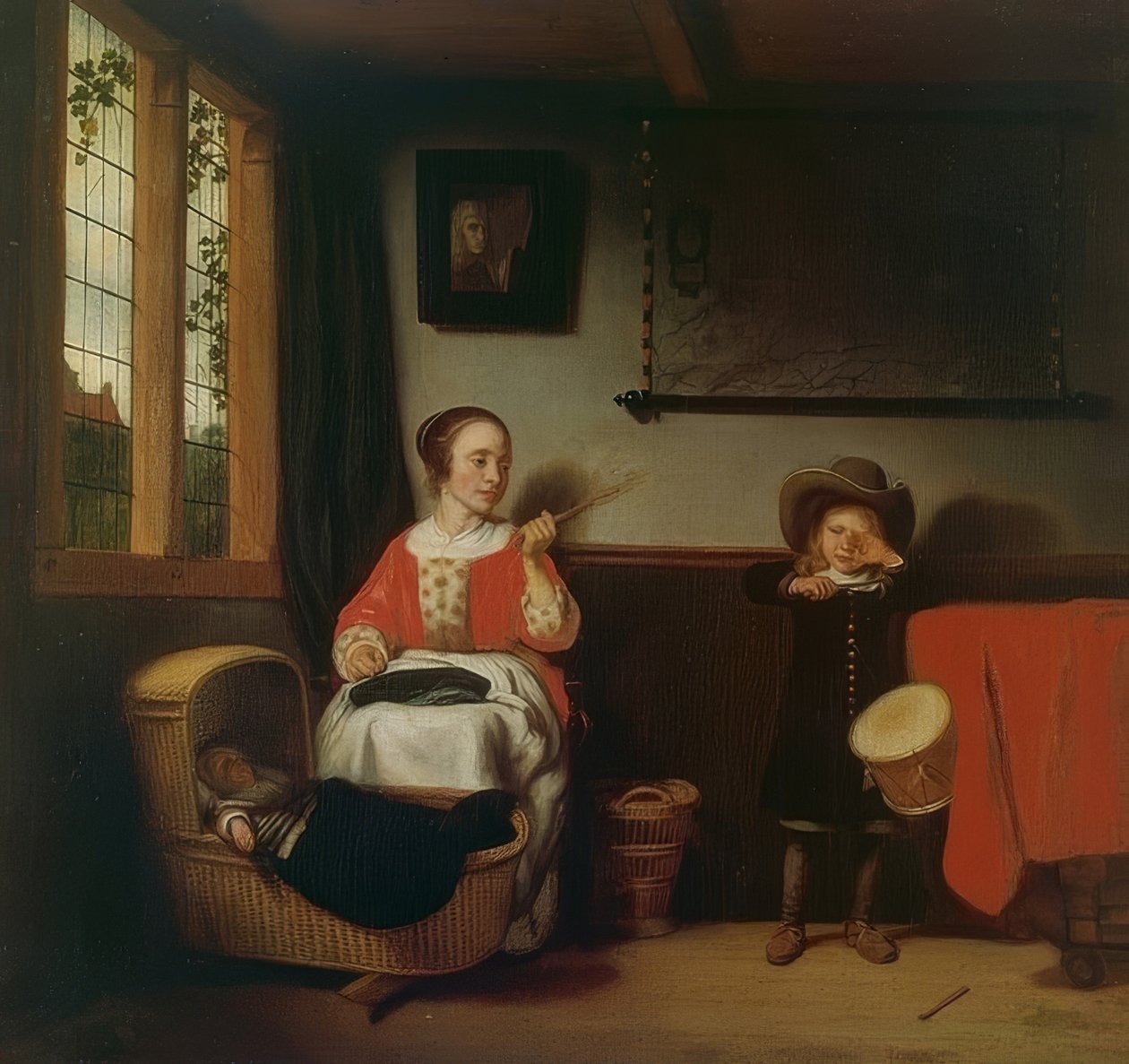 Niegrzeczny perkusista autorstwa Nicolaes Maes