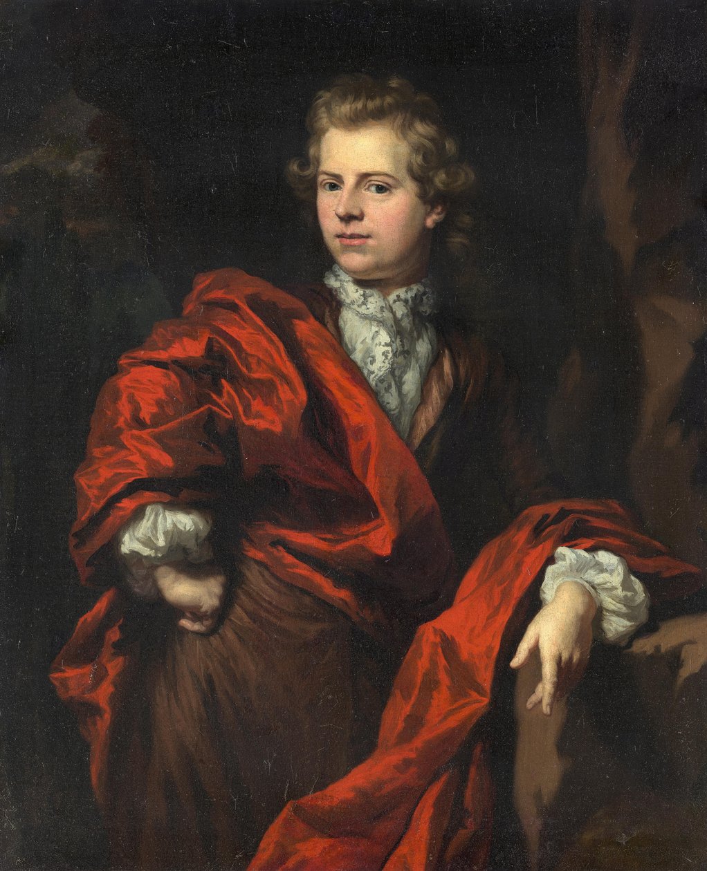 Portret młodego mężczyzny autorstwa Nicolaes Maes