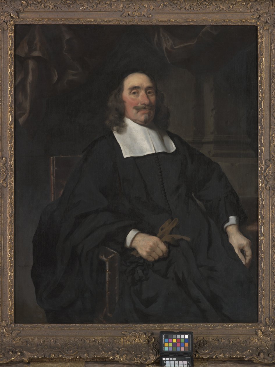 Portret dżentelmena (olej na płótnie) autorstwa Nicolaes Maes