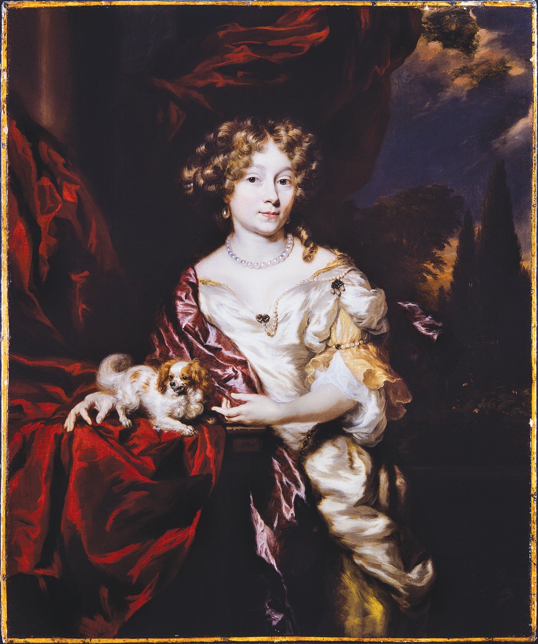 Portret damy, 1677 autorstwa Nicolaes Maes