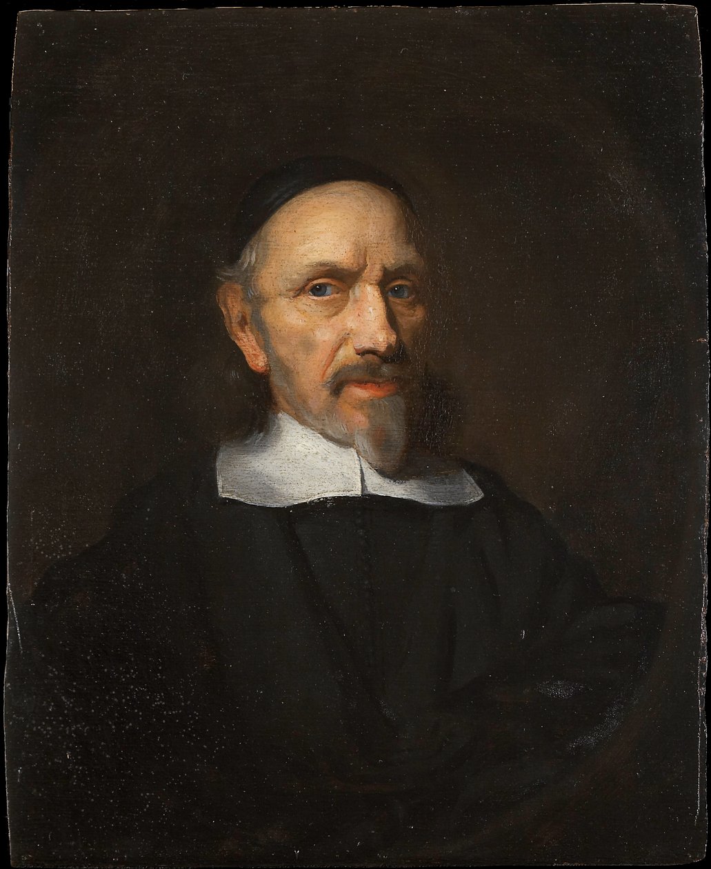 Portret mężczyzny ubranego na czarno autorstwa Nicolaes Maes