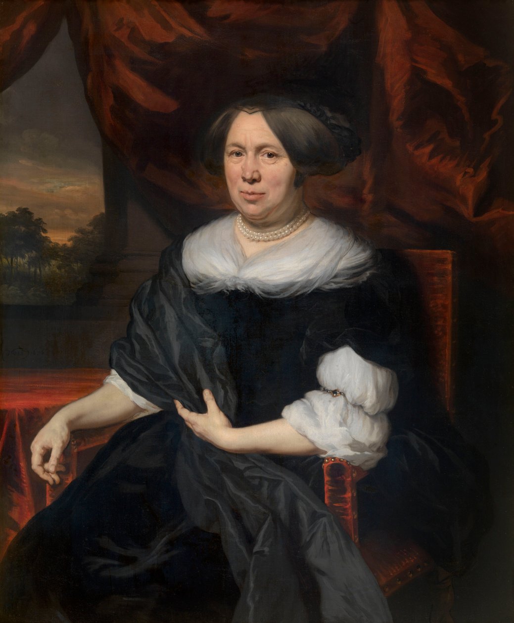 Portret kobiety autorstwa Nicolaes Maes