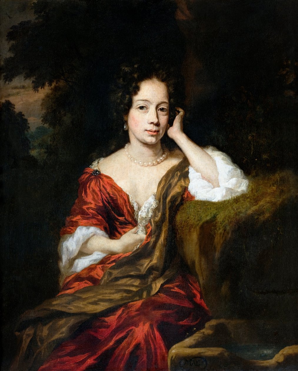 Portret kobiety, 1680 autorstwa Nicolaes Maes