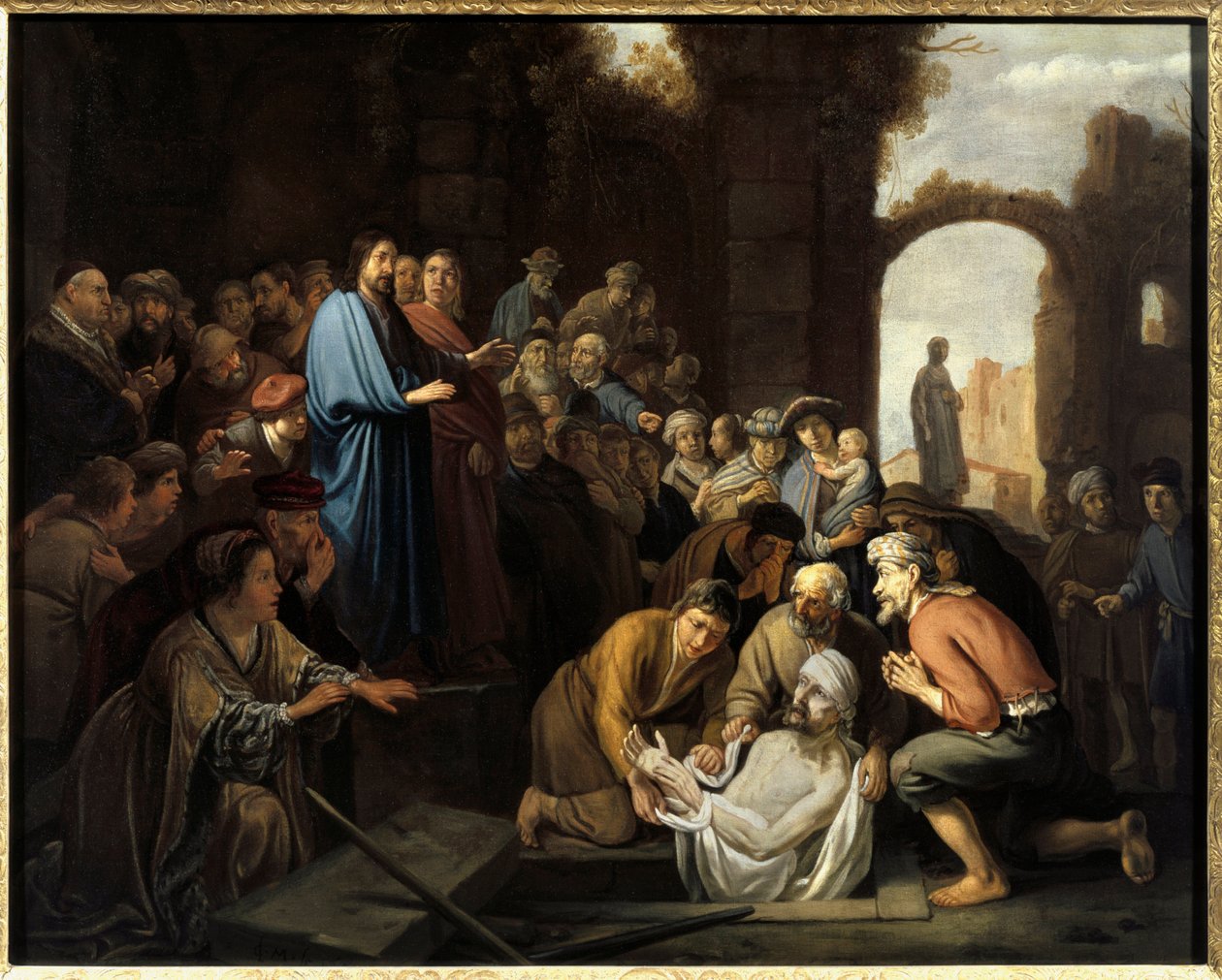 Zmartwychwstanie Łazarza. Obraz Nicolaesa Cornelisza Moyaerta autorstwa Nicolaes Moeyaert