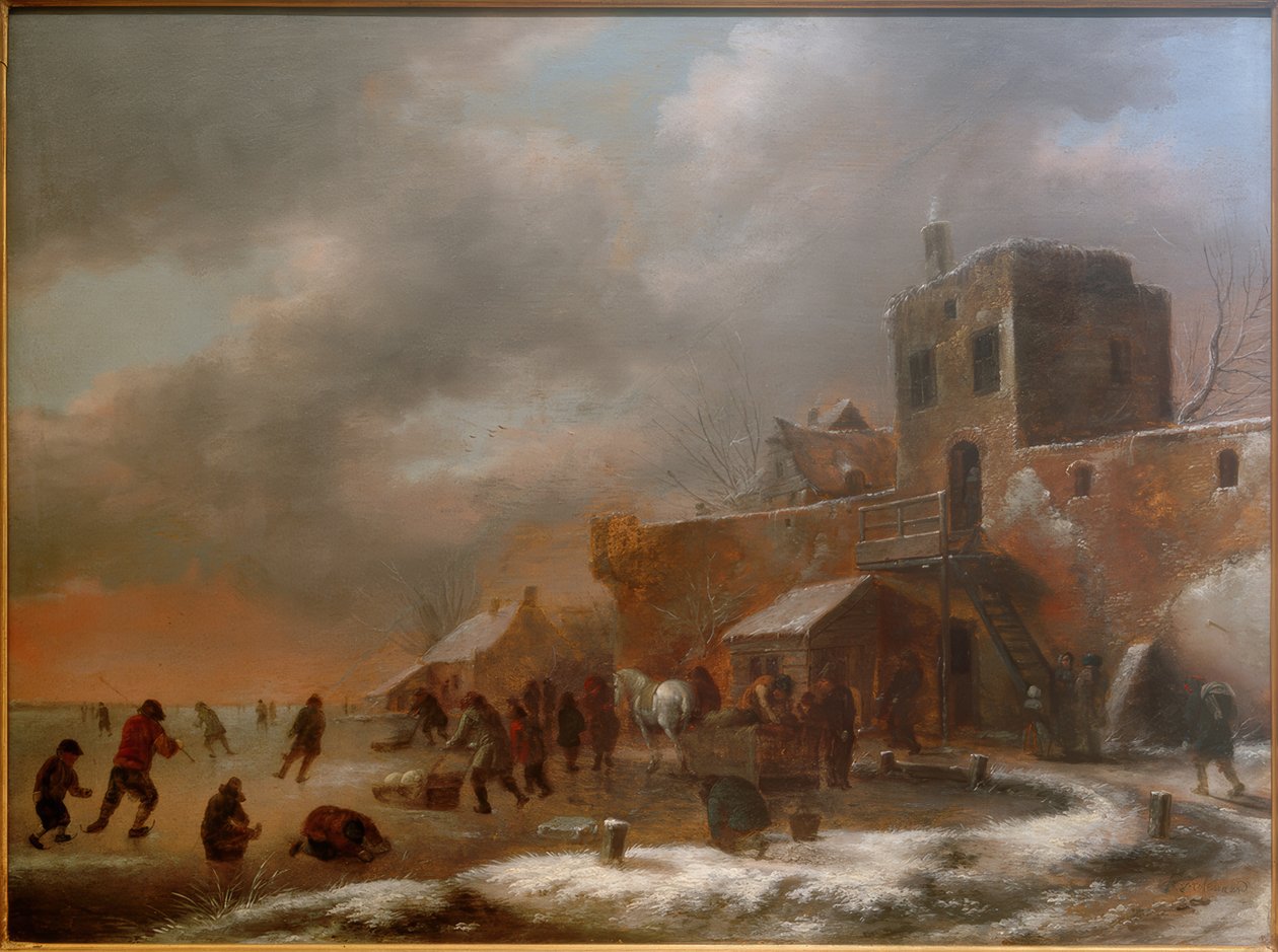 Lodowa przyjemność autorstwa Nicolaes Molenaer