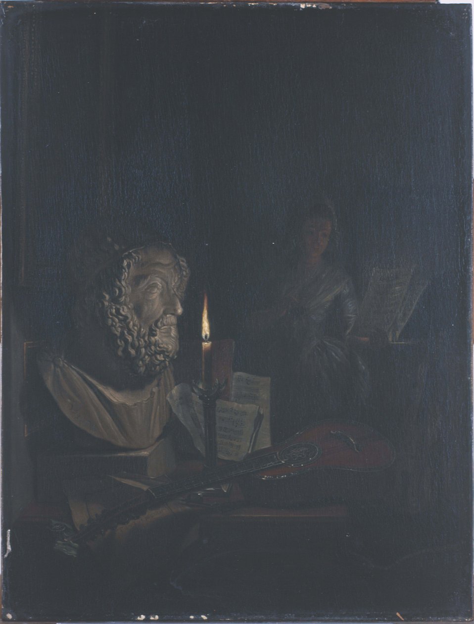 Alegoria muzyki i poezji autorstwa Nicolaes Muys