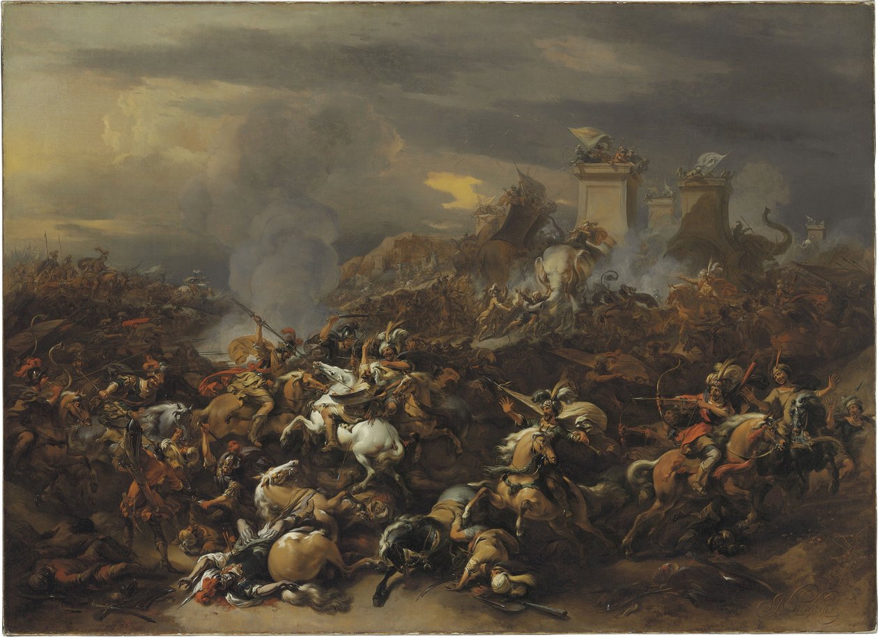Aleksander Wielki (356-323 av. JC) bojownik Porus (ou Poros) d