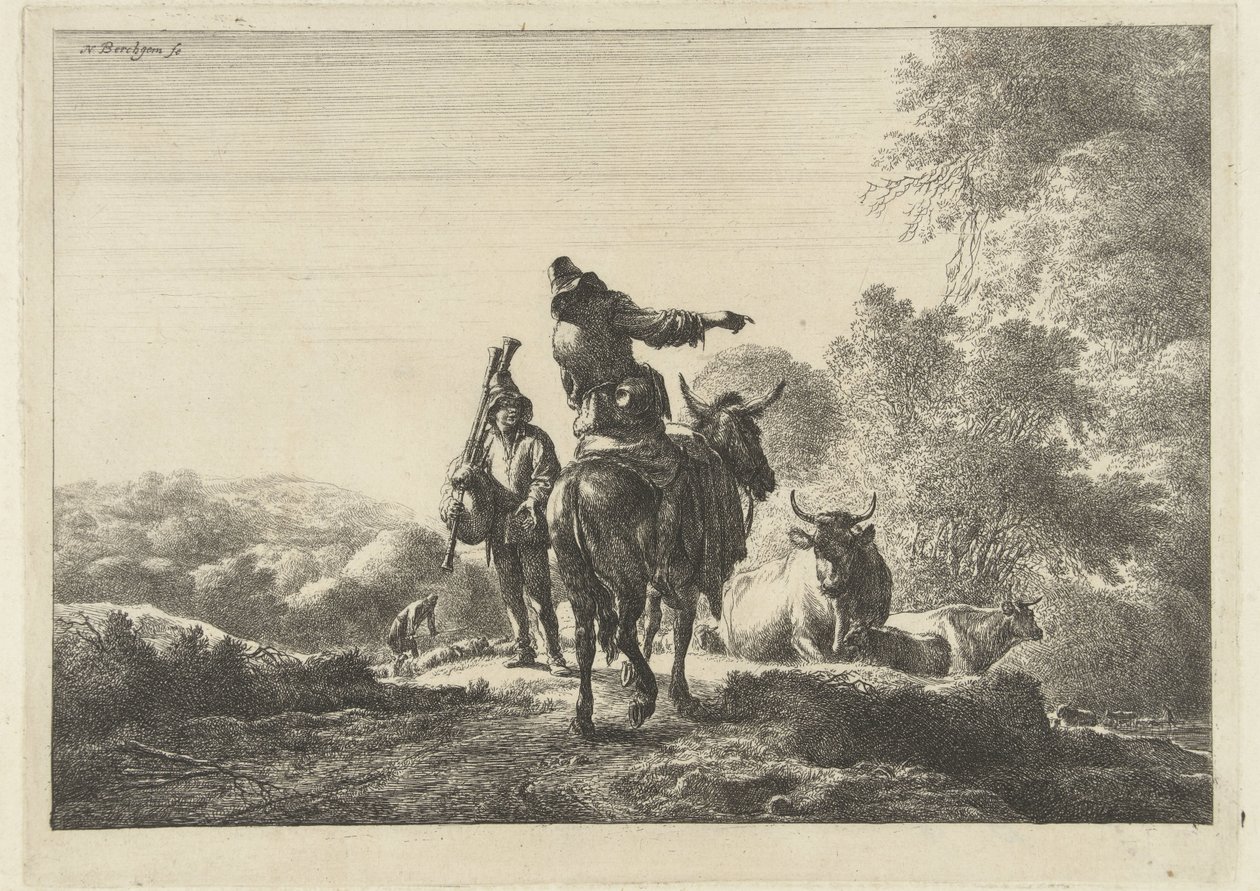 dudziarz autorstwa Nicolaes Pietersz Berchem