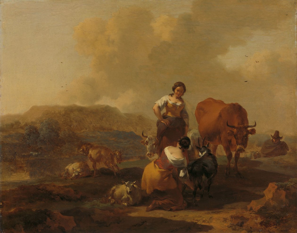 Włoski krajobraz autorstwa Nicolaes Pietersz Berchem