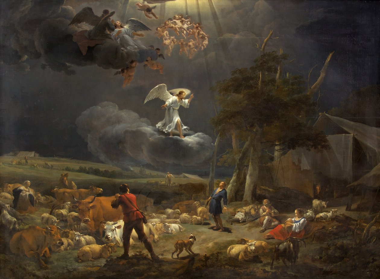 Zwiastowanie pasterzom autorstwa Nicolaes Pietersz. Berchem