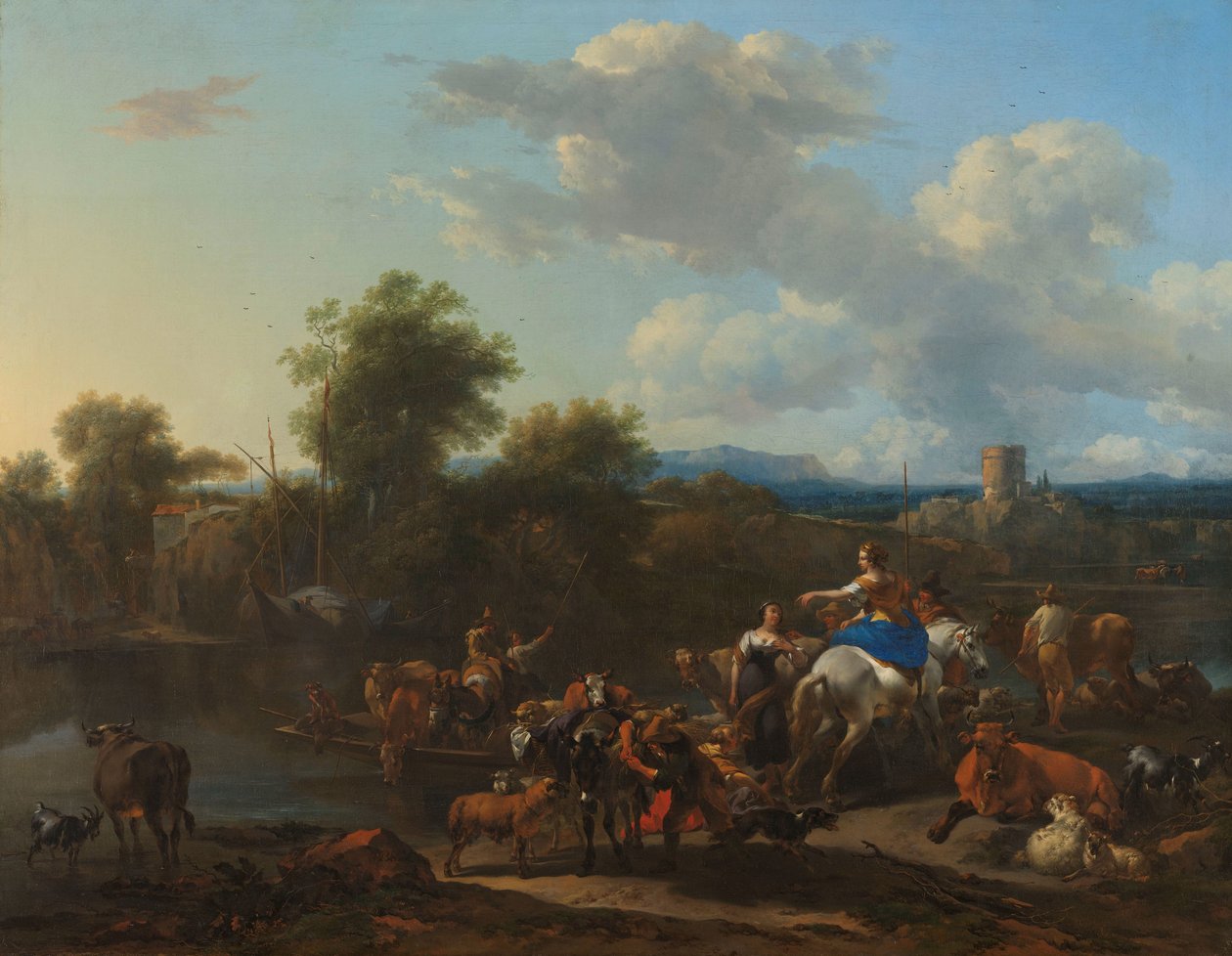 Prom dla bydła autorstwa Nicolaes Pietersz Berchem