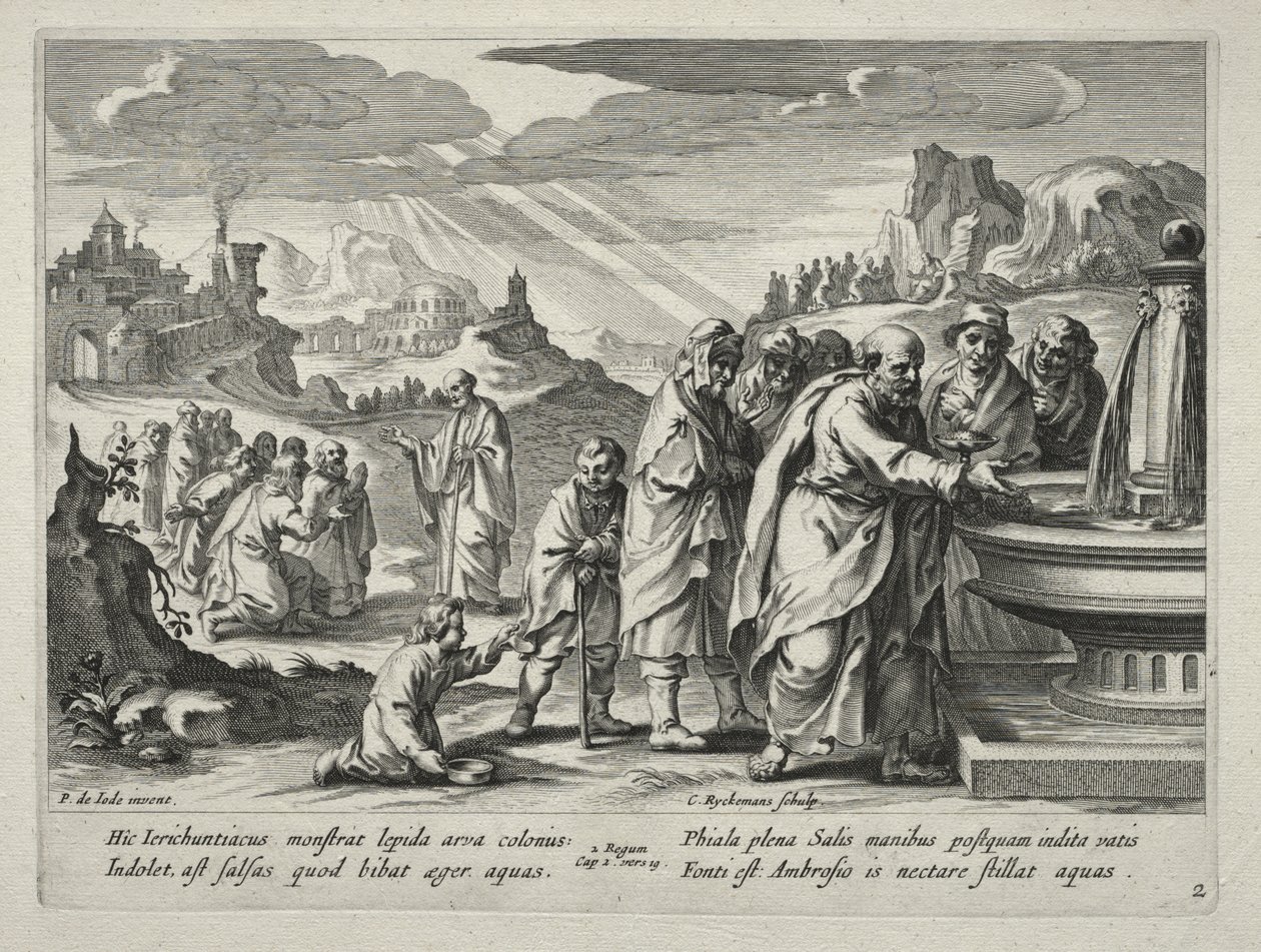 Historia Elizeusza autorstwa Nicolaes Rijckmans