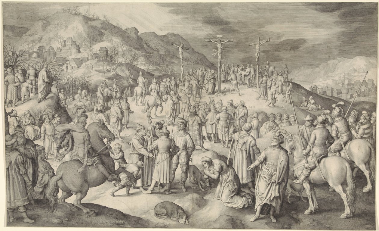 Chrystus na krzyżu autorstwa Nicolaes de Bruyn