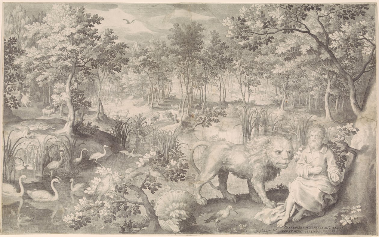 Jeremiasz na pustyni” autorstwa Nicolaes de Bruyn