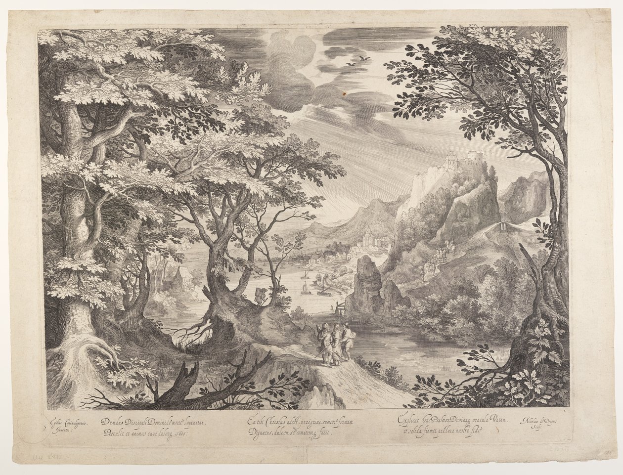 Uczniowie w drodze do Emaus autorstwa Nicolaes de Bruyn