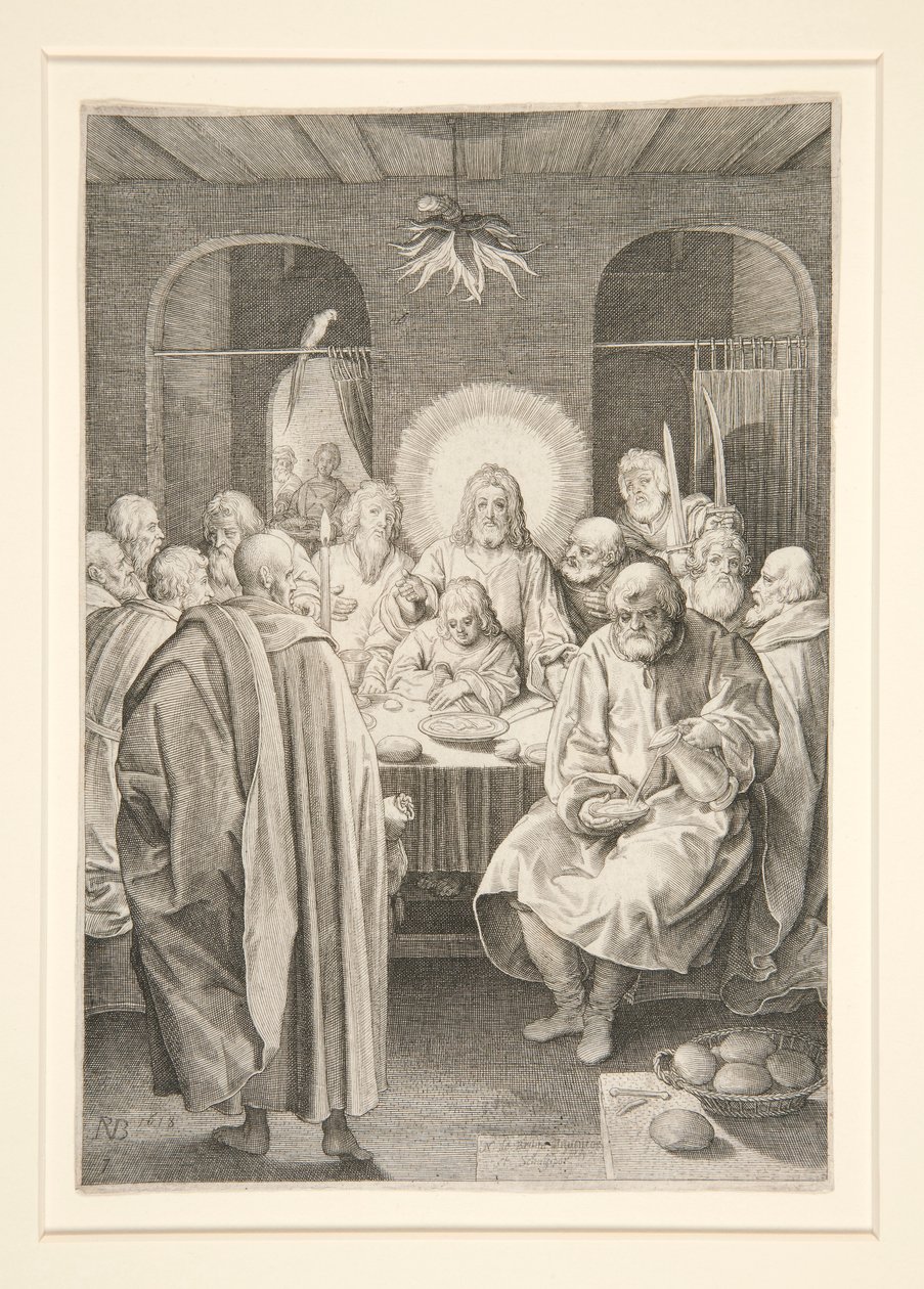 Ostatnia Wieczerza (seria Pasja) autorstwa Nicolaes de Bruyn