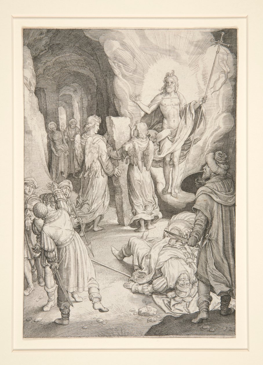 Zmartwychwstanie (seria pasyjna) autorstwa Nicolaes de Bruyn