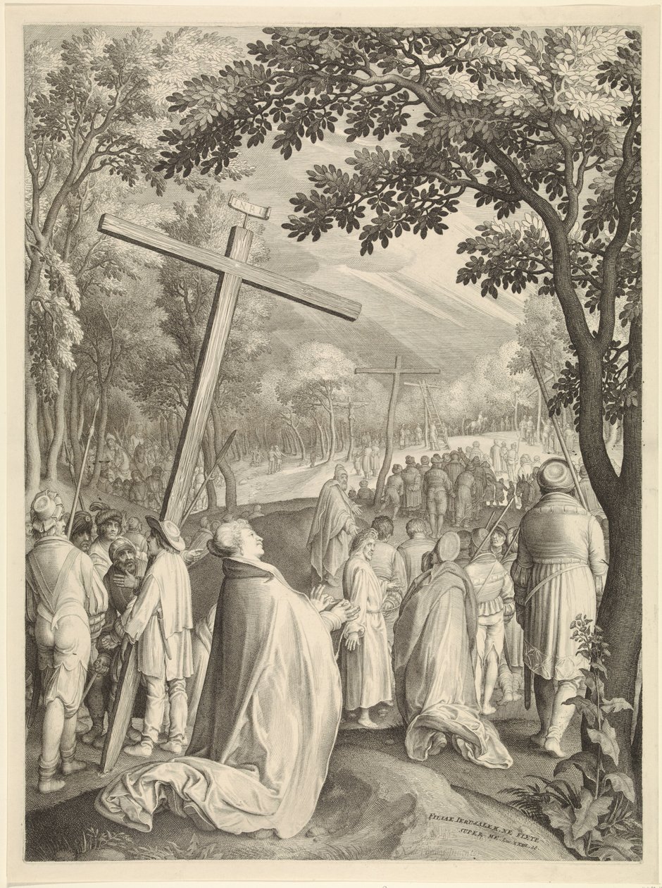 Potnik od Veronica Męka Chrystusa (tytuł serii) autorstwa Nicolaes de Bruyn