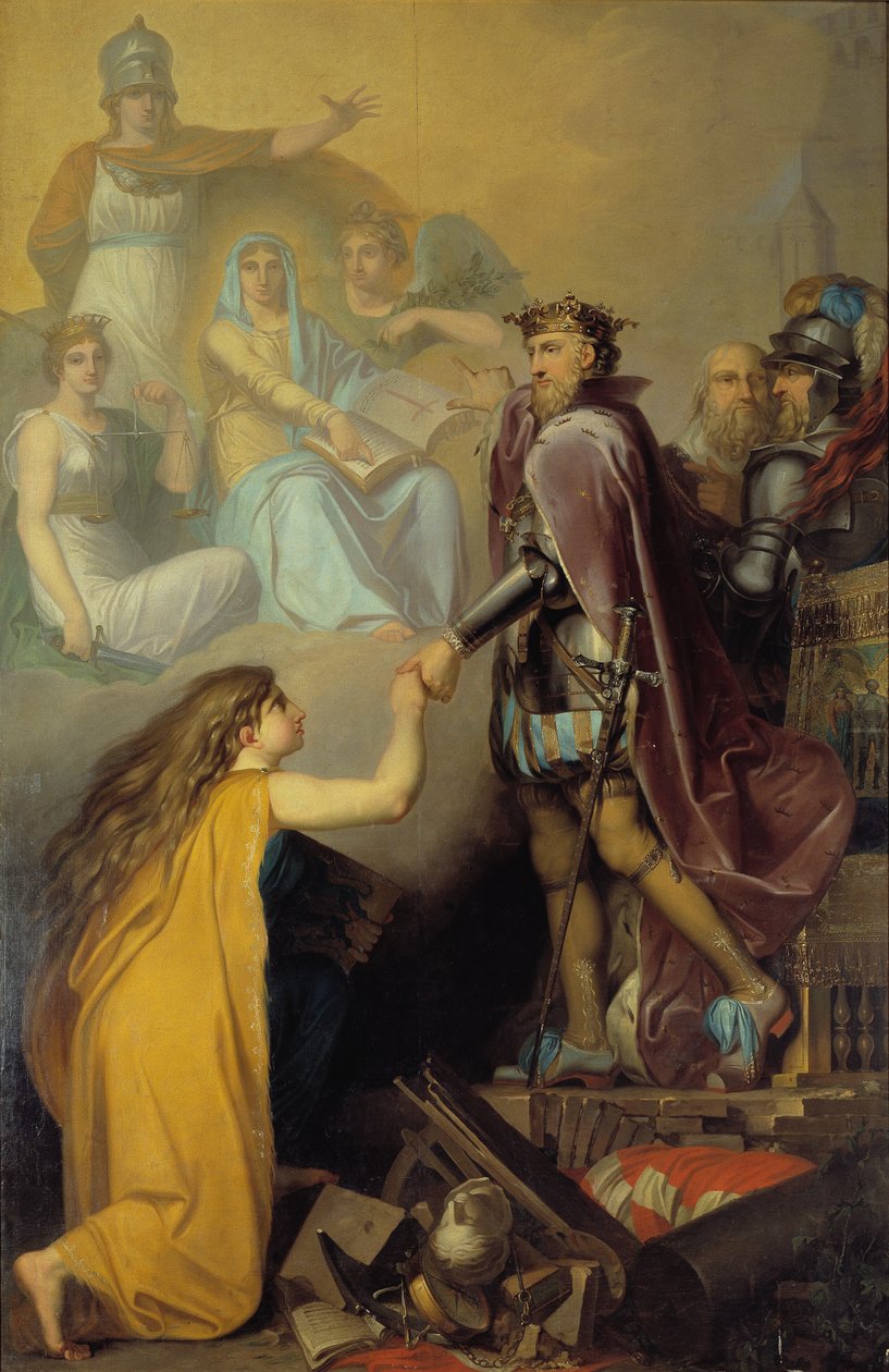Christian III na ratunek Danii autorstwa Nicolai Abildgaard