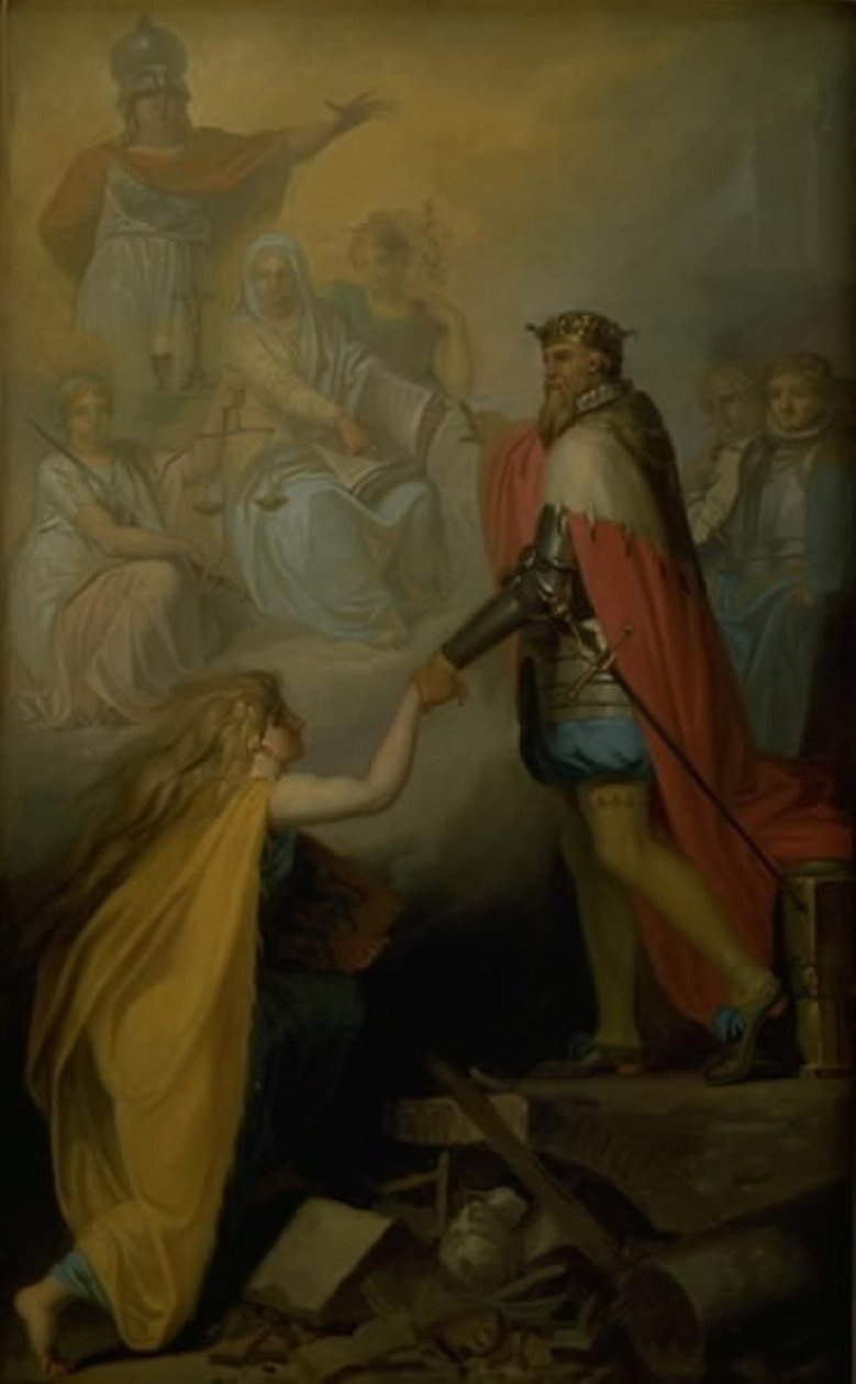 Christian III na ratunek Danii autorstwa Nicolai Abildgaard