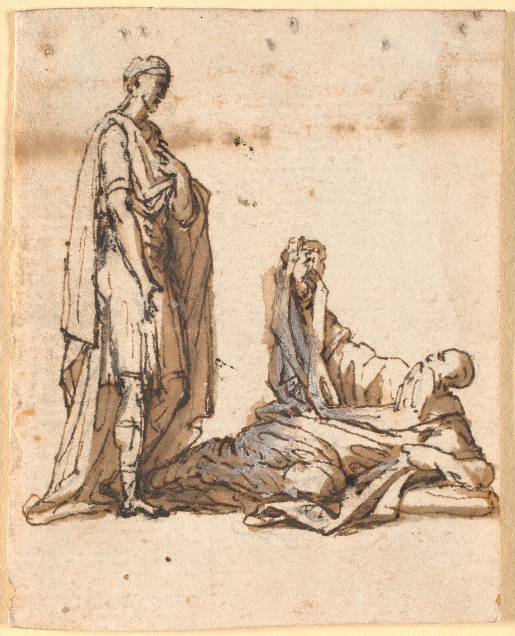 Diogenes każe Aleksandrowi odsunąć się na bok, aby słońce mogło na niego świecić autorstwa Nicolai Abildgaard