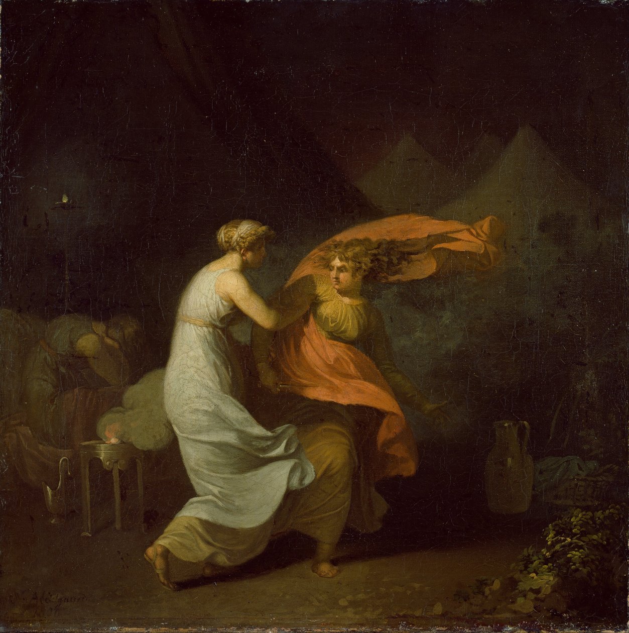 Julia i Fulvia autorstwa Nicolai Abildgaard