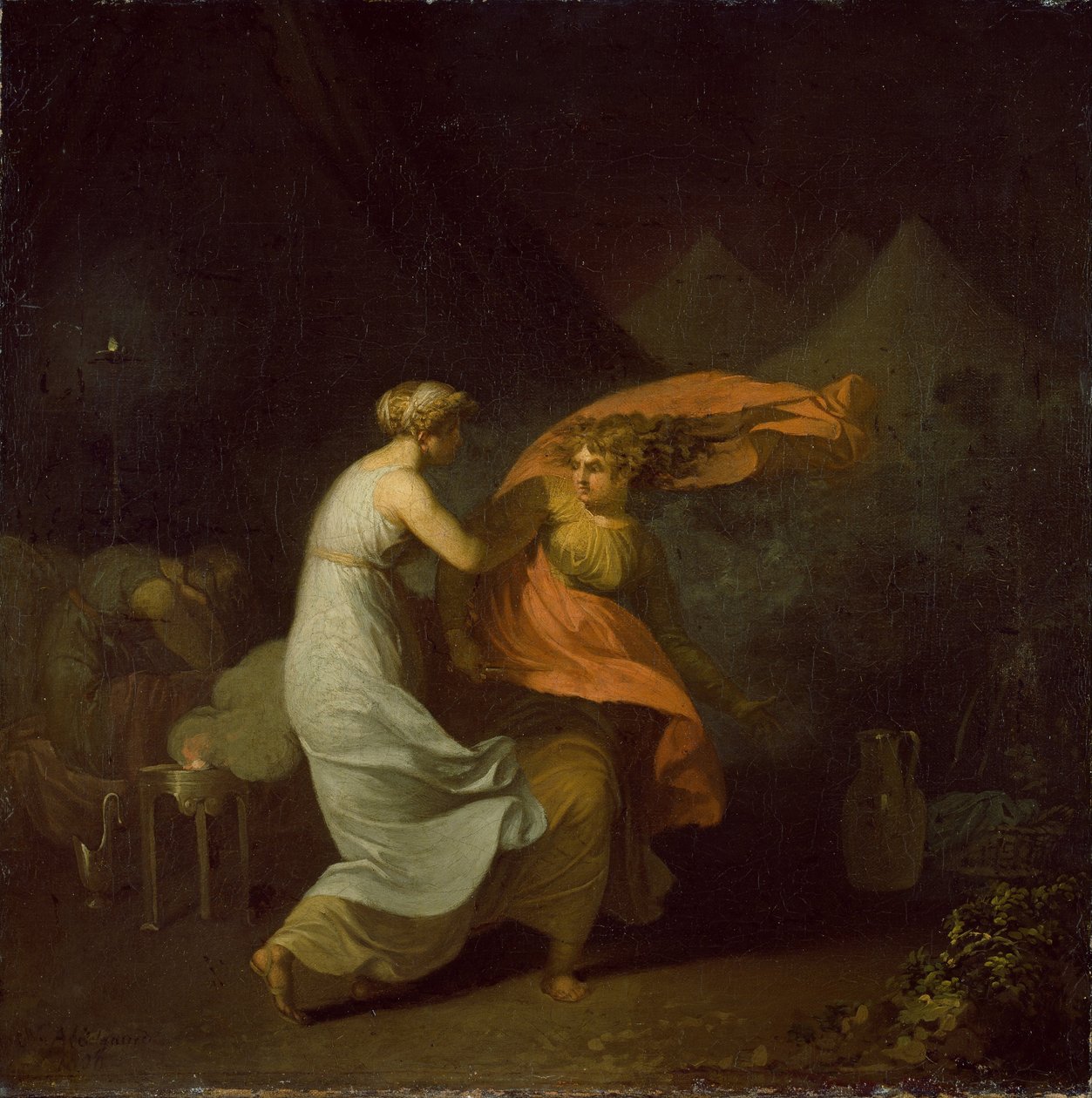 Julia i Fulvia autorstwa Nicolai Abraham Abildgaard