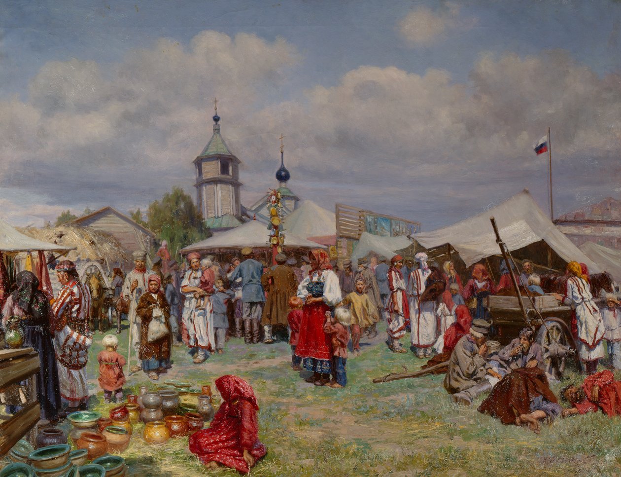 Targi Rosyjskie autorstwa Nicolai Karlovich Grandkovskii