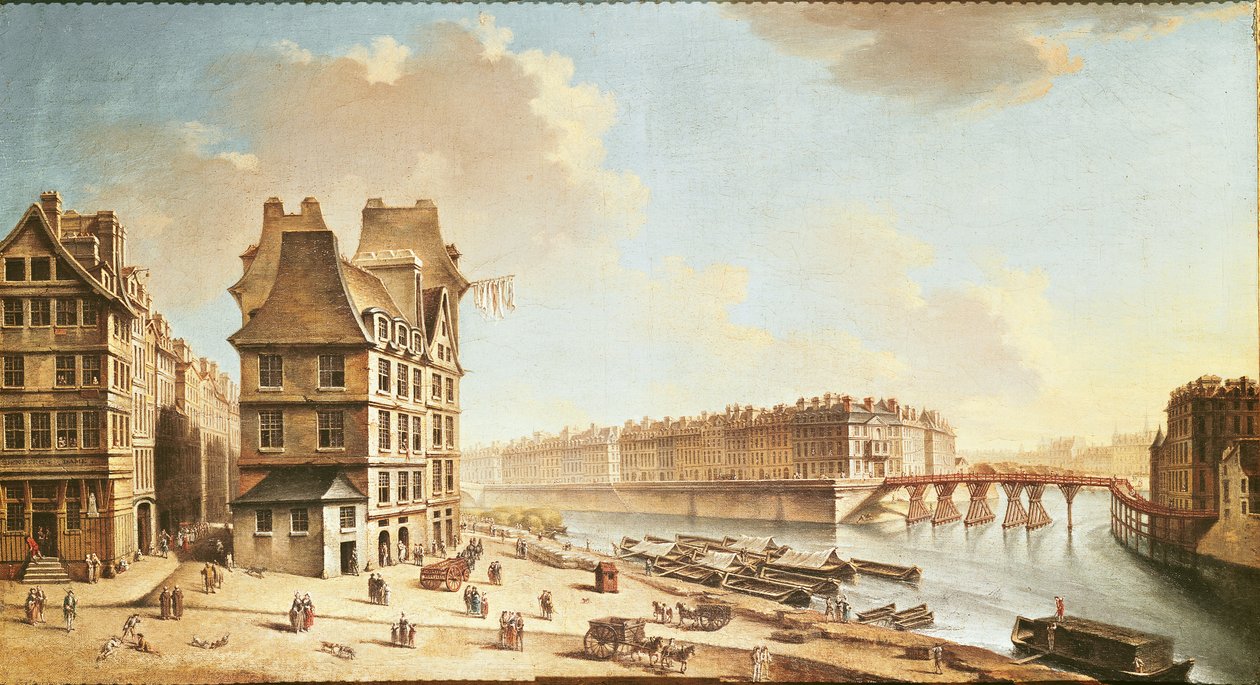 Ile Saint-Louis z Place de Greve, ok. 1757 r. (zob. też 86034) autorstwa Nicolas Raguenet