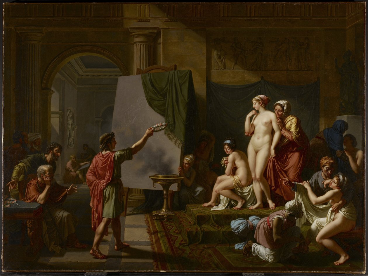 Zeuxis wybierający swoje modele, 1797 autorstwa Nicolas Andre Monsiau