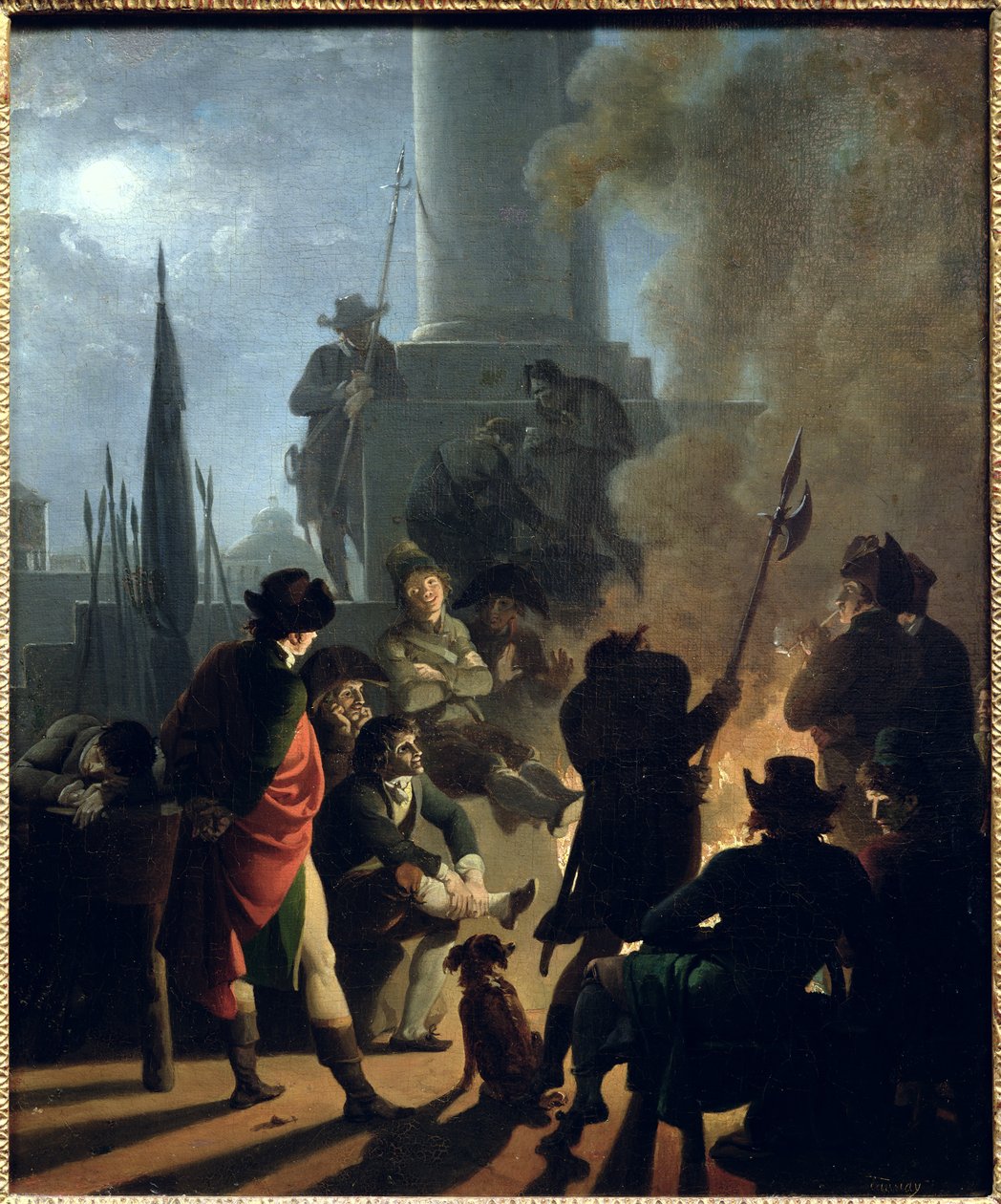 Scena rewolucyjna: biwak autorstwa Nicolas Antoine Taunay