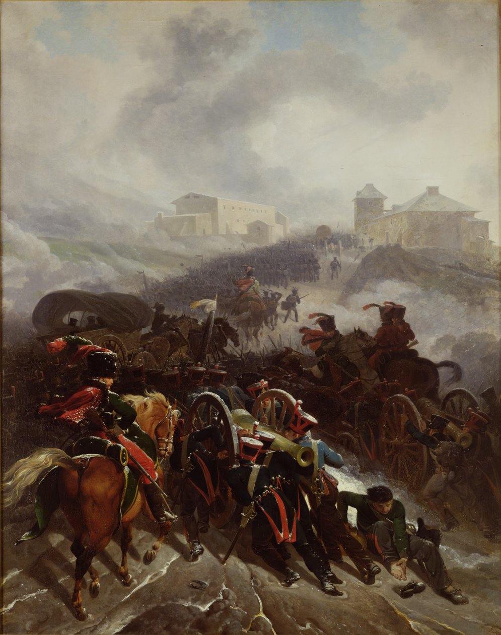 Armia francuska przekraczająca Sierra de Guadarrama, Hiszpania, grudzień 1808, 1812 autorstwa Nicolas Antoine Taunay
