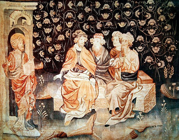 Pierwsze zmartwychwstanie męczenników z Apokalipsy gniewu, 1373-87 autorstwa Nicolas Bataille