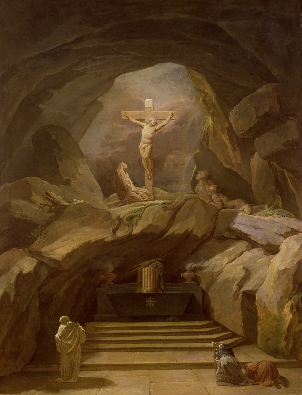 Studium dla Chapelle du Calvaire w Eglise de Saint-Roch autorstwa Nicolas Bernard Lepicie