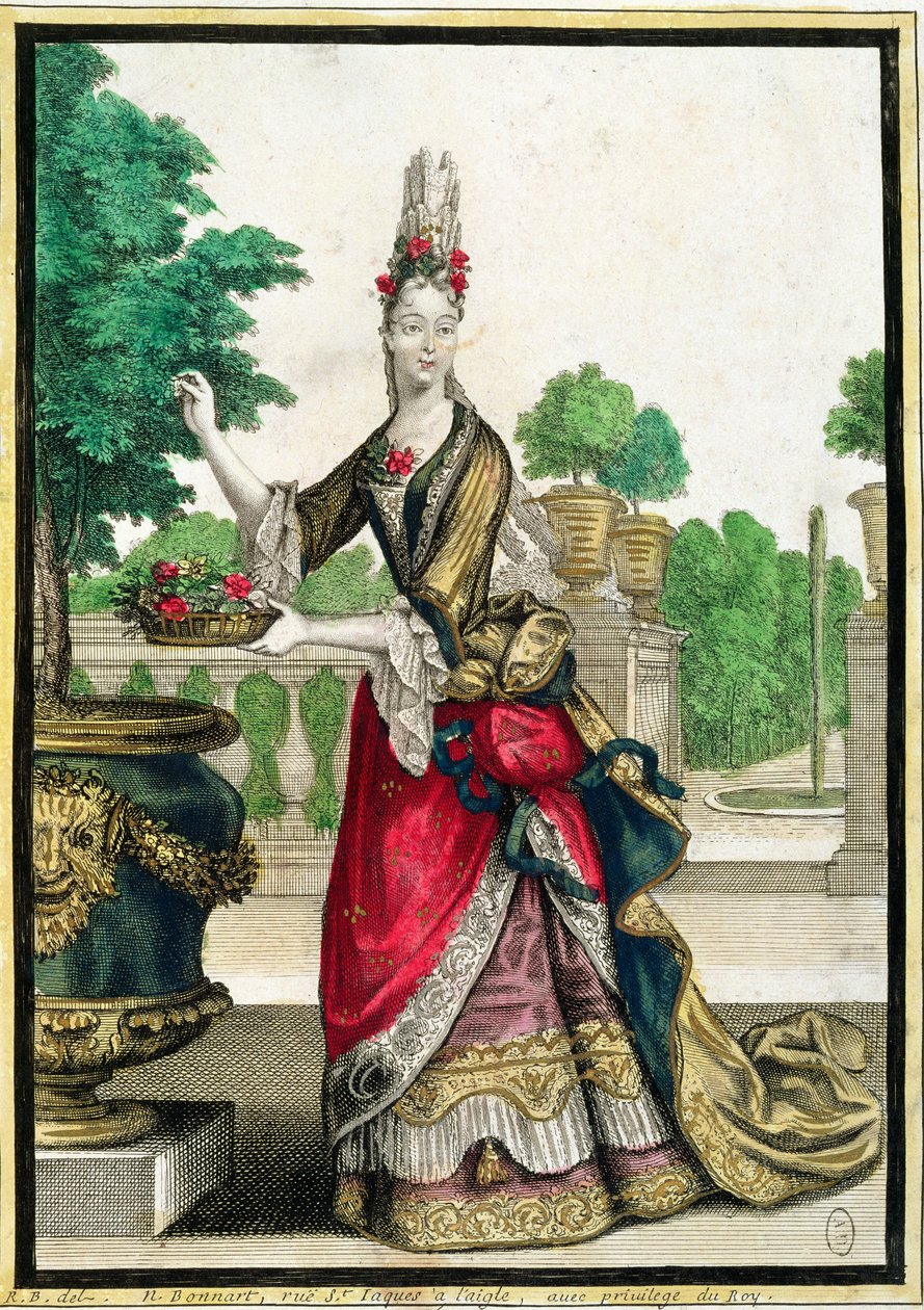 Alegoria wiosny, koniec XVII wieku autorstwa Nicolas Bonnart