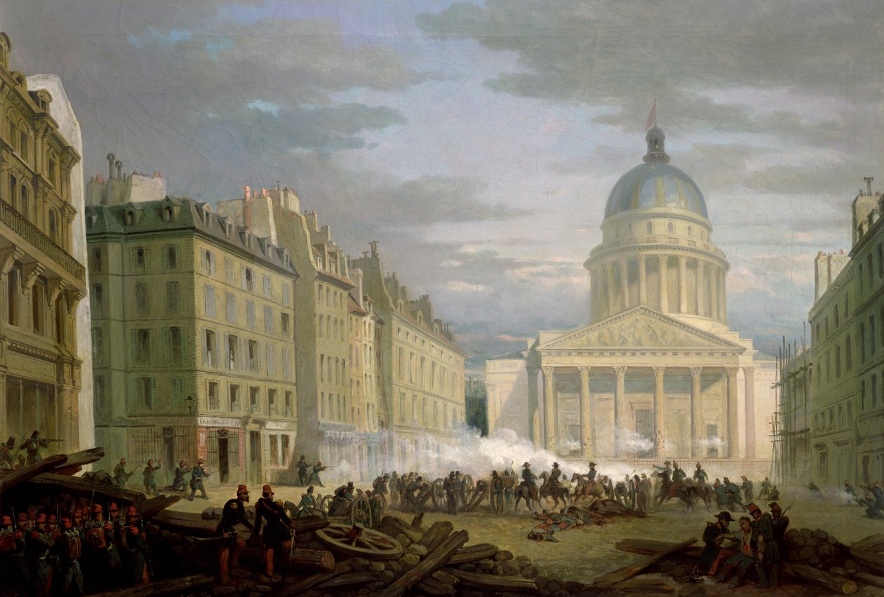 Oblężenie Panteonu, 24 czerwca 1848 autorstwa Nicolas Edward Gabe