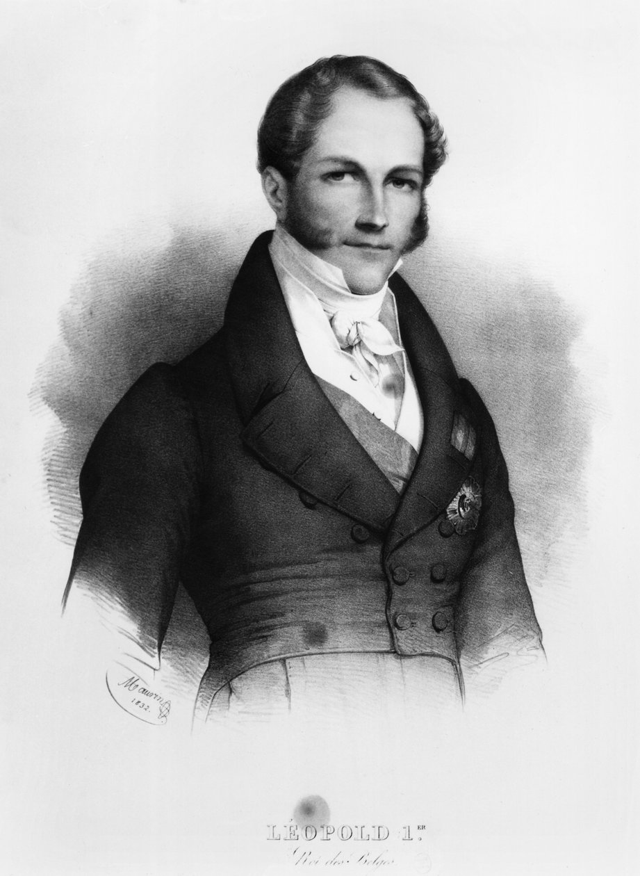 Portret Leopolda I (1790-1865) z Saxe-Cobourg-Gotha, 1832 autorstwa Nicolas Eustache Maurin