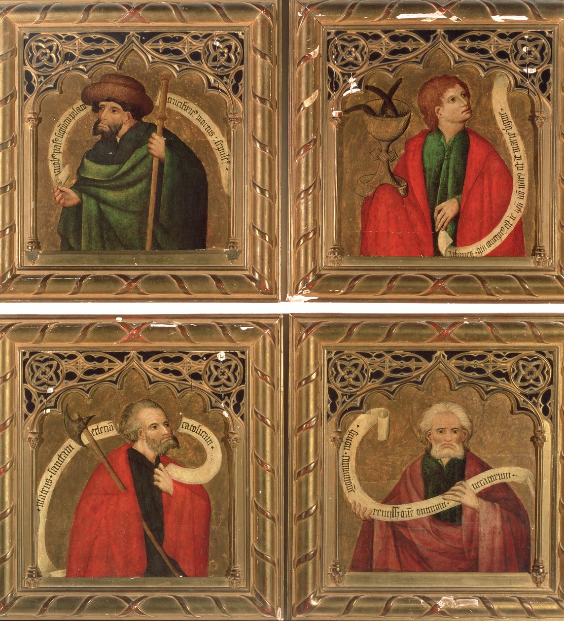 SS. Jakub, Jan, Mateusz i Szymon, 1468 (panel) autorstwa Nicolas Frances